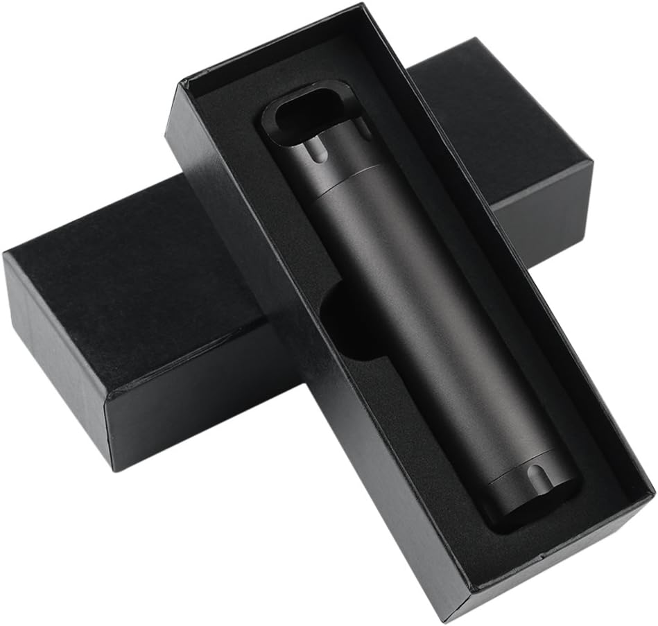 CLINE Outdoor Family Survival Waterproof Capsule Pill Holder EDC Container,Large Capacity Aluminum Dry Storage Box Airtight Bottle Emergency Kit Camping Essentials, Gift Pack (Gray)