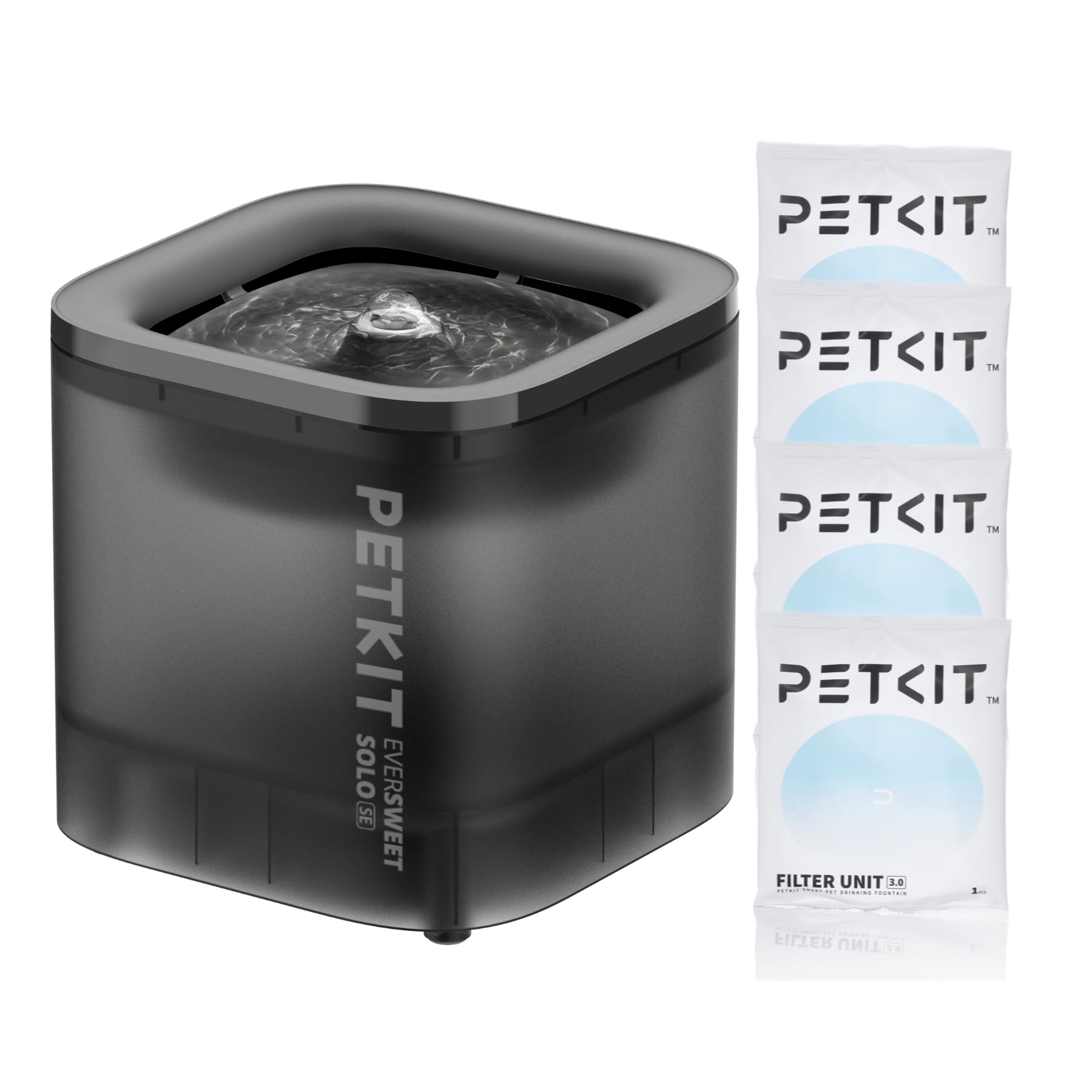 Amazon | [PETKIT(ペットキット)] 犬・猫用自動給水機 本体(グレー)+