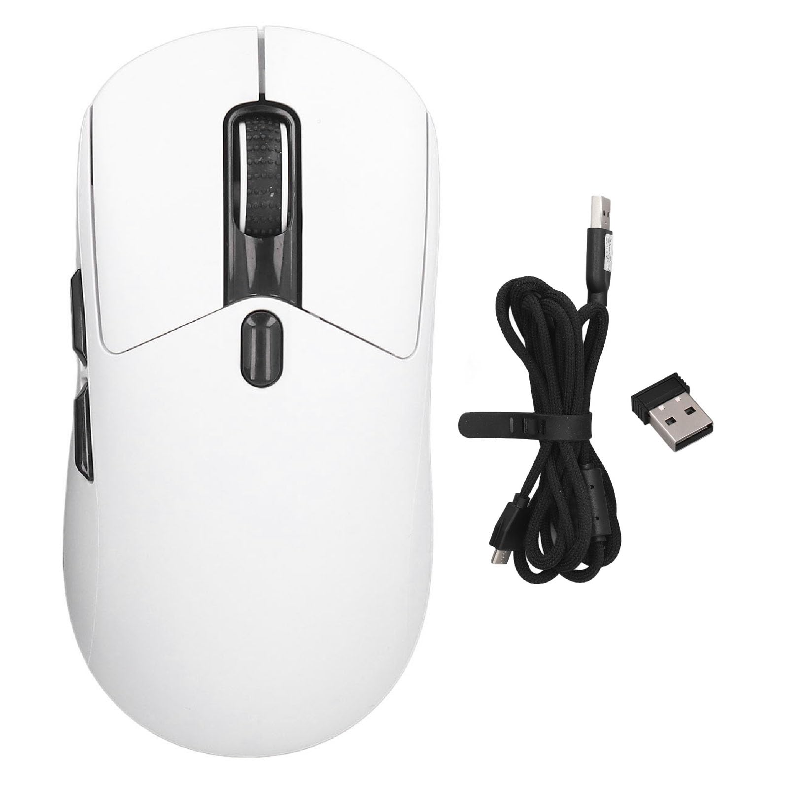 Focket Mouse da Gioco, Mouse Ottico Ergonomico Ricaricabile Bluetooth 2.4G Cablato in 3 modalità Regolabile 5000 DPI, Mouse da Gioco con Illuminazione RGB Immersiva per PC Portatile