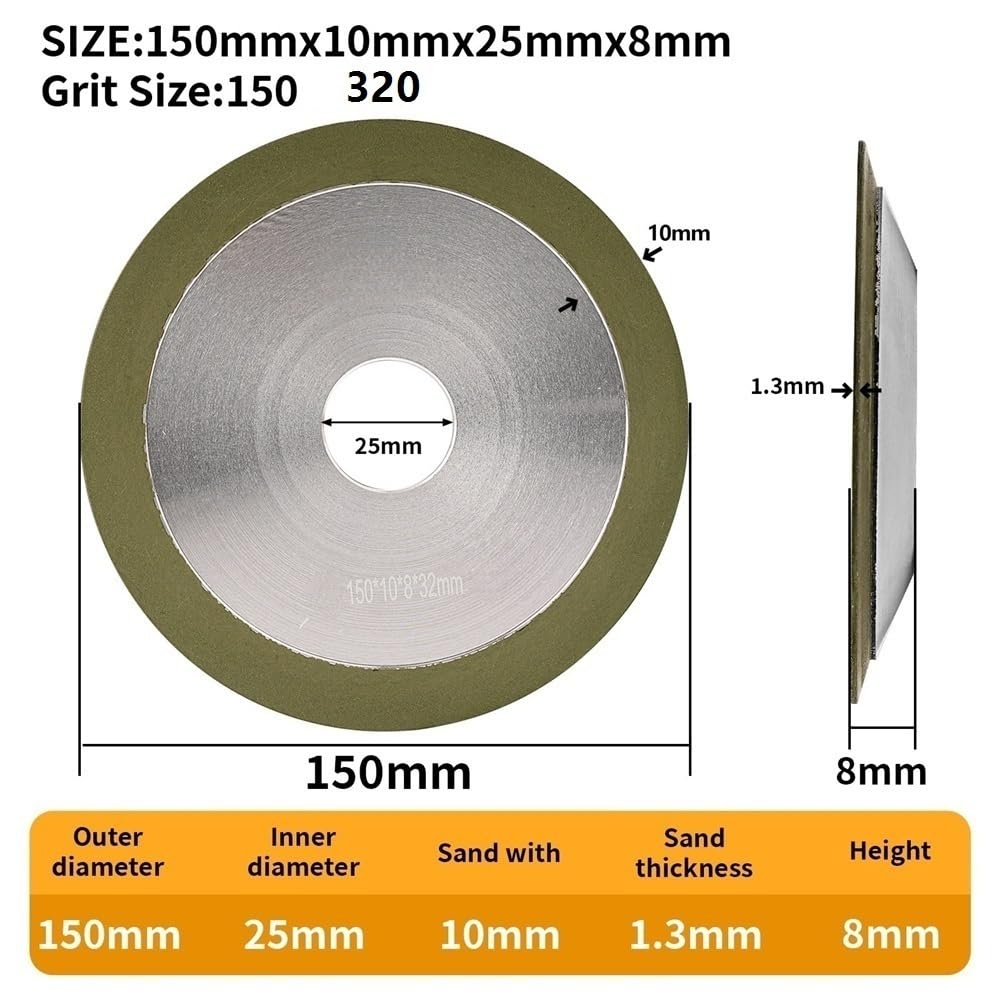 1 Pieza Disco Abrasivo Diamante, Muela Para Herramienta Fresa