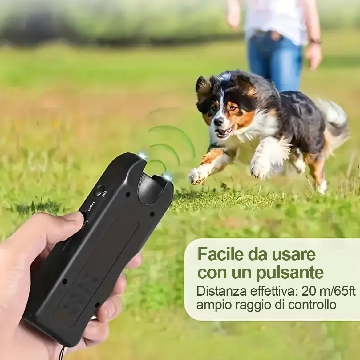Power Dog Dissuasore Ultrasuoni per Cani Aggressivi - Repellente Professionale per Addestramento e Sicurezza