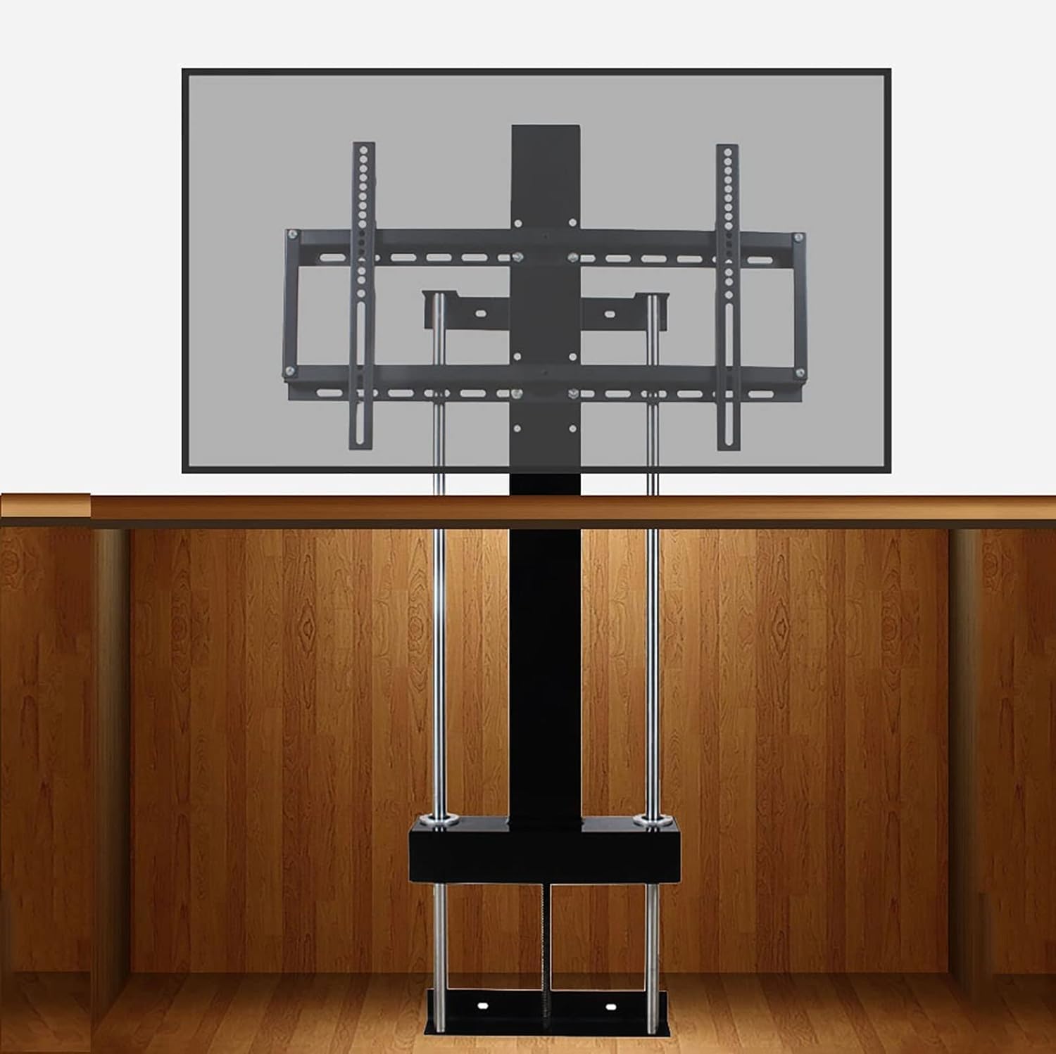 HTTGDGDH Telescopic Tv Bracket Hidden Tv Bracket, Electric Tv Lift With Can In The Cabinet, With Remote Control And Switch Control Design Folding Tv Mount,