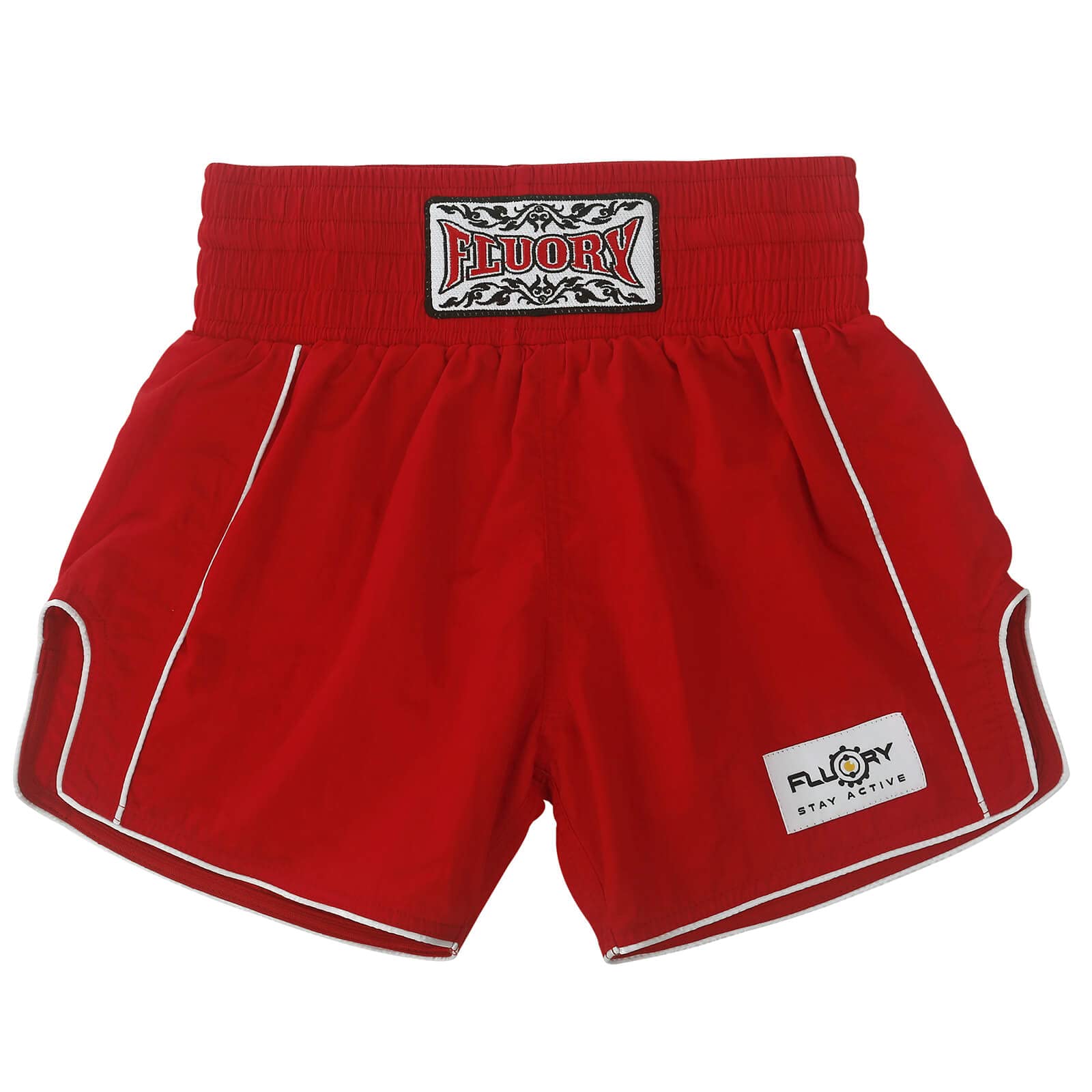 FLUORY Muay Thai-Shorts, einfache, stilvolle Box-Shorts, weiches glattes Nylon, Kampf, Frapple, Workout-Shorts