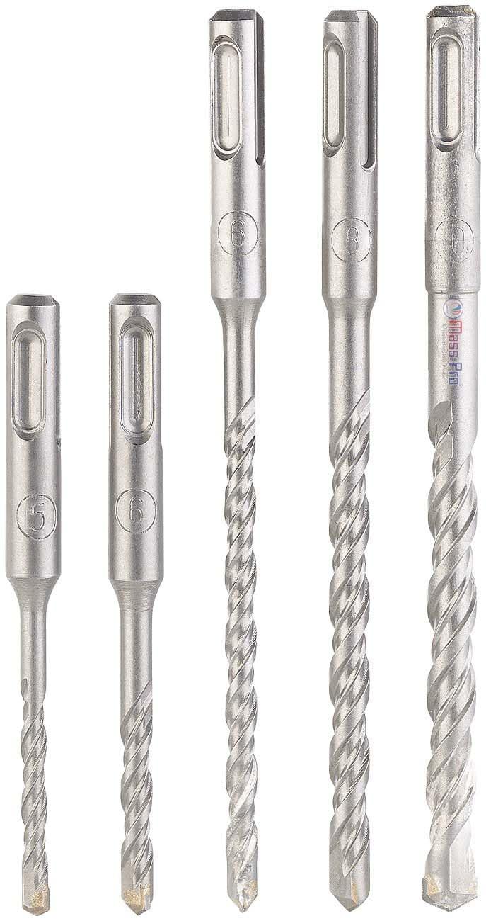 Mass Pro 5Pcs SDS Plus Concrete Drill Bit Set, 5/6/6/8/10 mm, 5 Pieces, Sandblasted, For Rotary Hammer Drill, (B0DBF9L3HM) Amazon Price History, Amazon Price Tracker