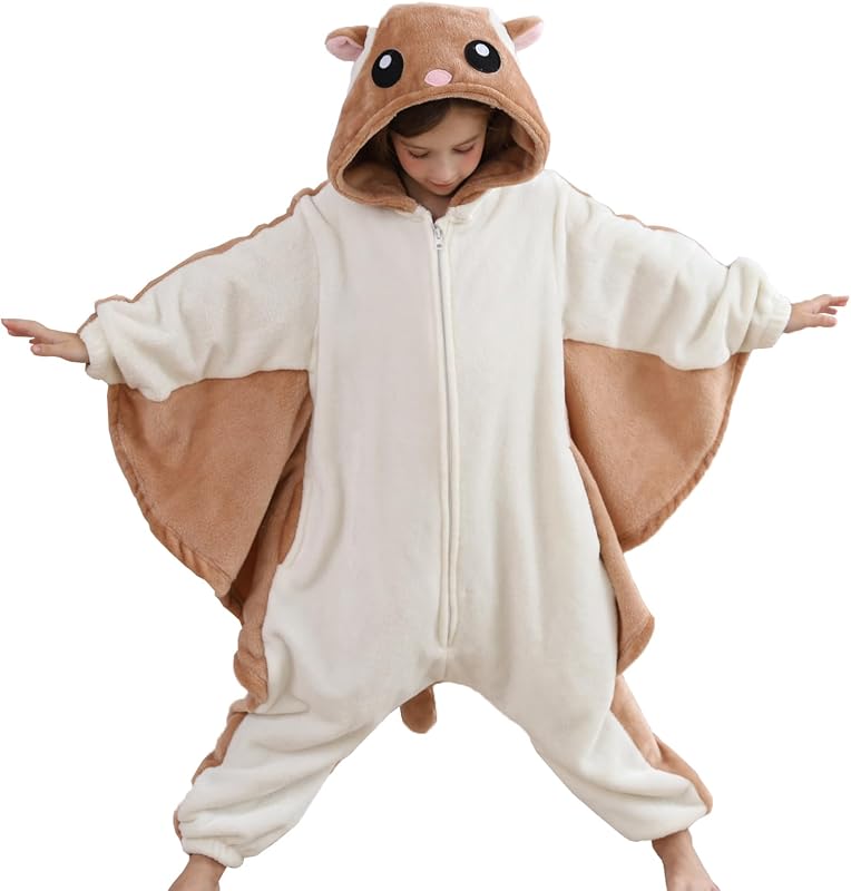 ATOZ Onesie for Kids, Animal Pajamas Halloween Cosplay Costume Girls Boys | Children Christmas Sleepwear Flannel One Piece Loungewear