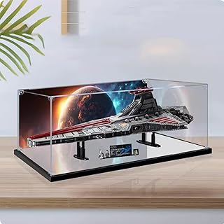 Acrylic Display Case Box Compatible Lego 75367 Attack Cruiser Model, Protection, Dustproof Display Case Gift Model, Transparen,Compatible with Lego (Only Display Case )