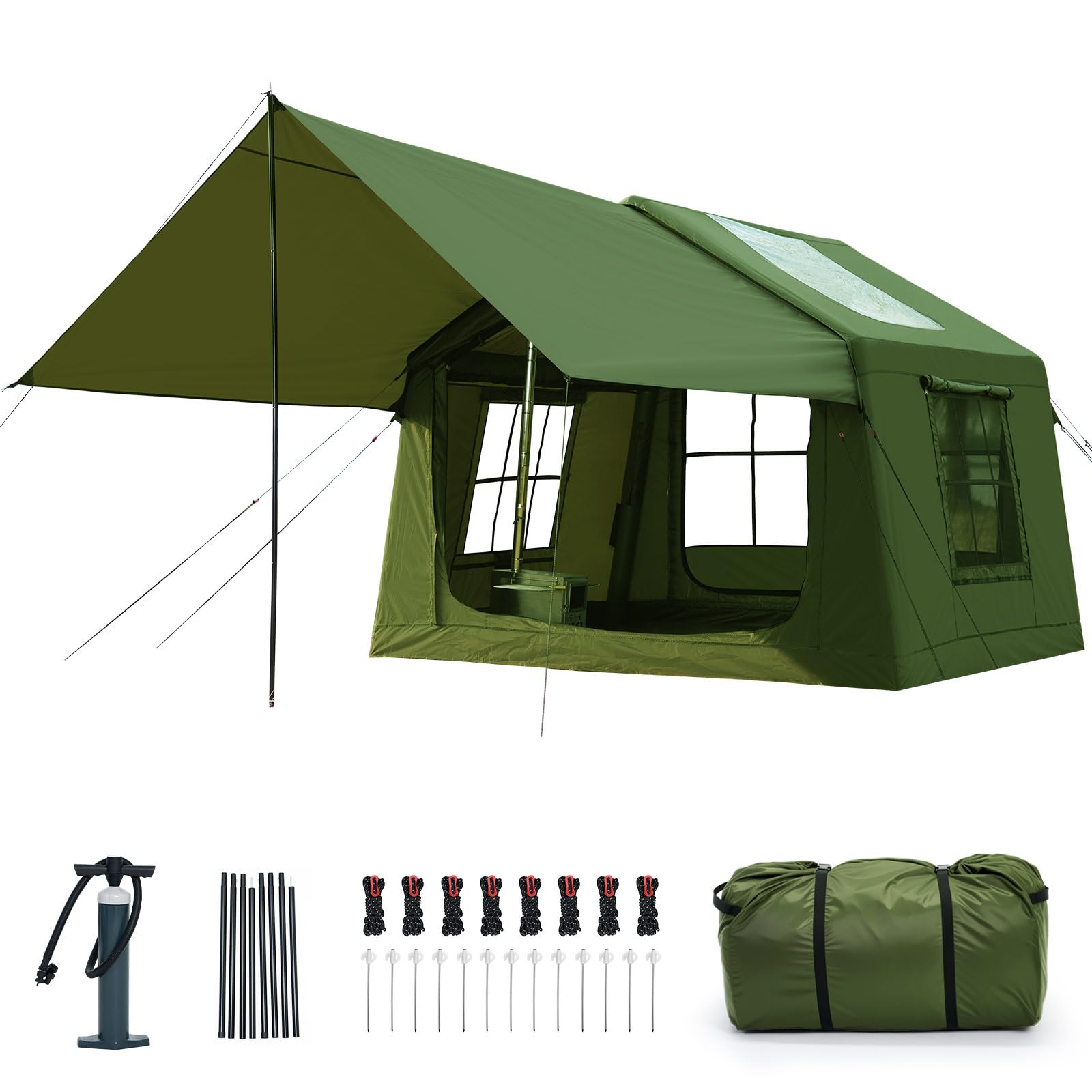 Ytaoeo Aufblasbares Zelt für Camping Outdoor Zelt Aufblasbares Gampingzelt aus Wasserdichtem Oxford-Stoff Air Glamping Zelte, Verschiedene Optionen