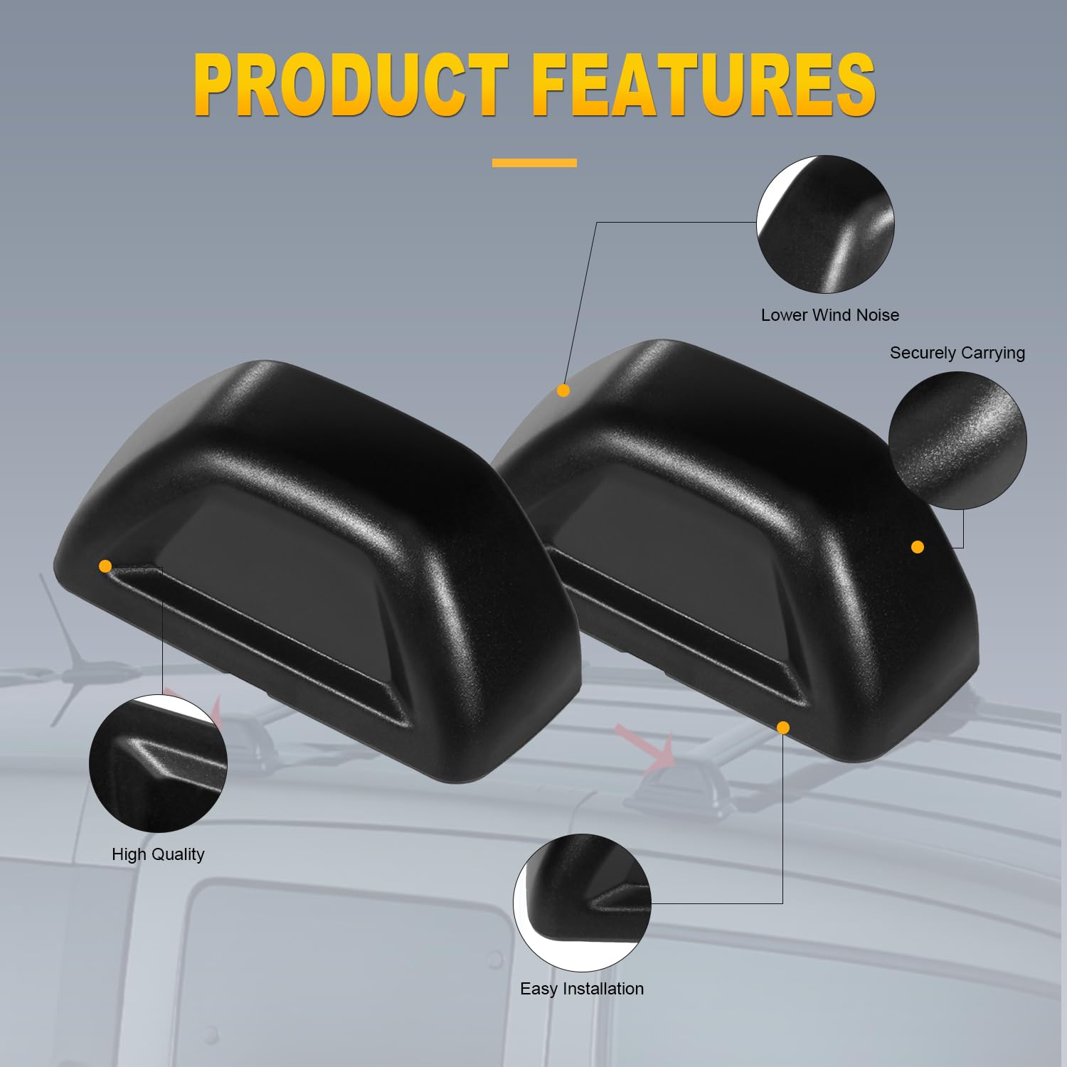 Universal Roof Rack End Caps Roof Rack Replacement Cap Roof Rack End Cover Cap - Replacement Cap For ...