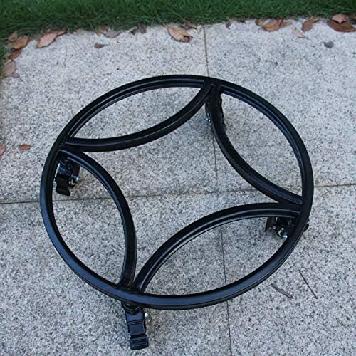 Miniatura 4 de Zhongma Carrito de plantas de 18.1 pulgadas con ruedas, construcción resistente, capacidad de 300 libras, ruedas de carga con frenos