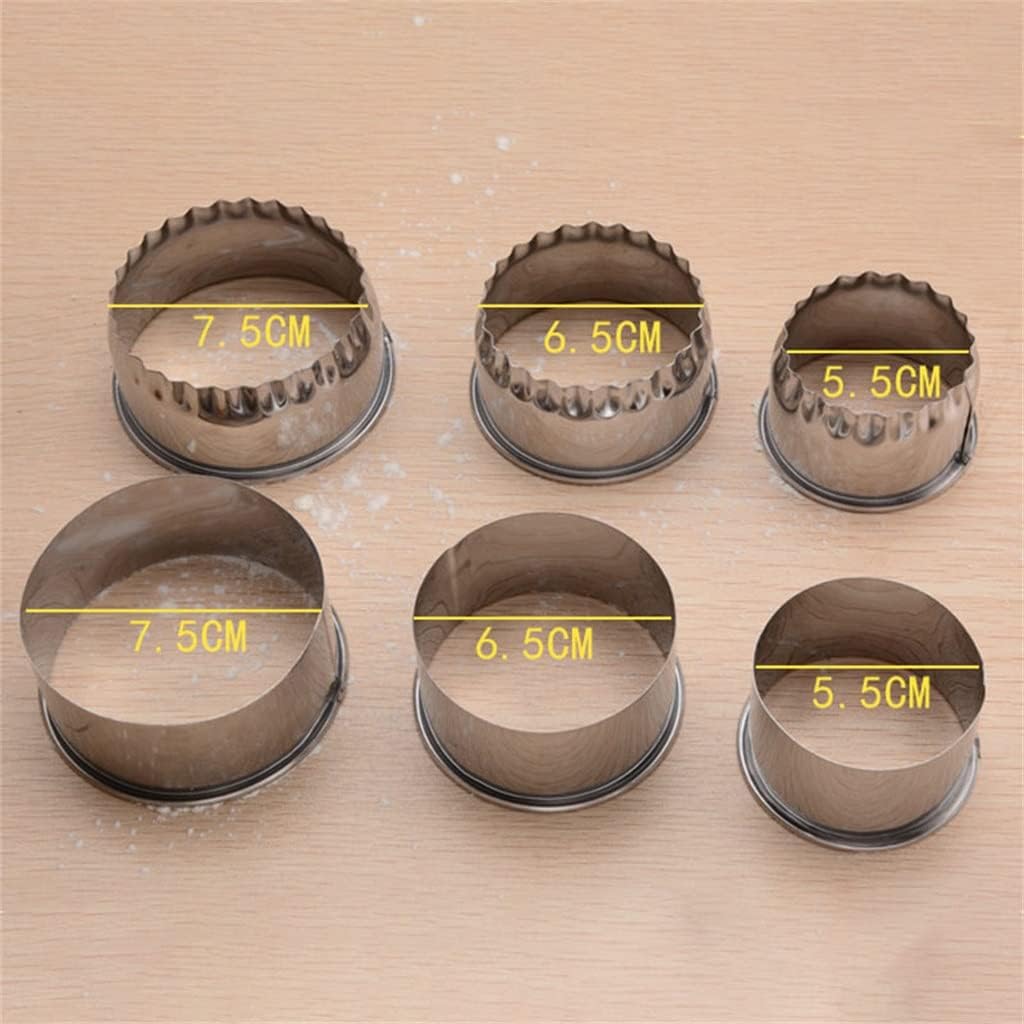 Round/Flower Shaped Dough Cutting Tool Kitchen Gadgets Stainless Steel Dumplings Cutter Portable