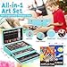 194 Piece Deluxe Art Set, Painting Drawing Art Supplies with 4 Drawing Pads, Acrylic Paints, Crayons, Colored Pencils Set in Wooden Case, Art Kit Gift Box for Kids, Teens, Adults, Artists, Beginners