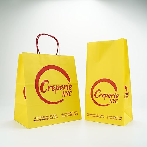 Miniatura 6 de SOUTH GIANT Bolsas de papel kraft impresas personalizadas para pequeñas empresas, bolsas de regalo personalizadas con logotipo, bolsa de papel de