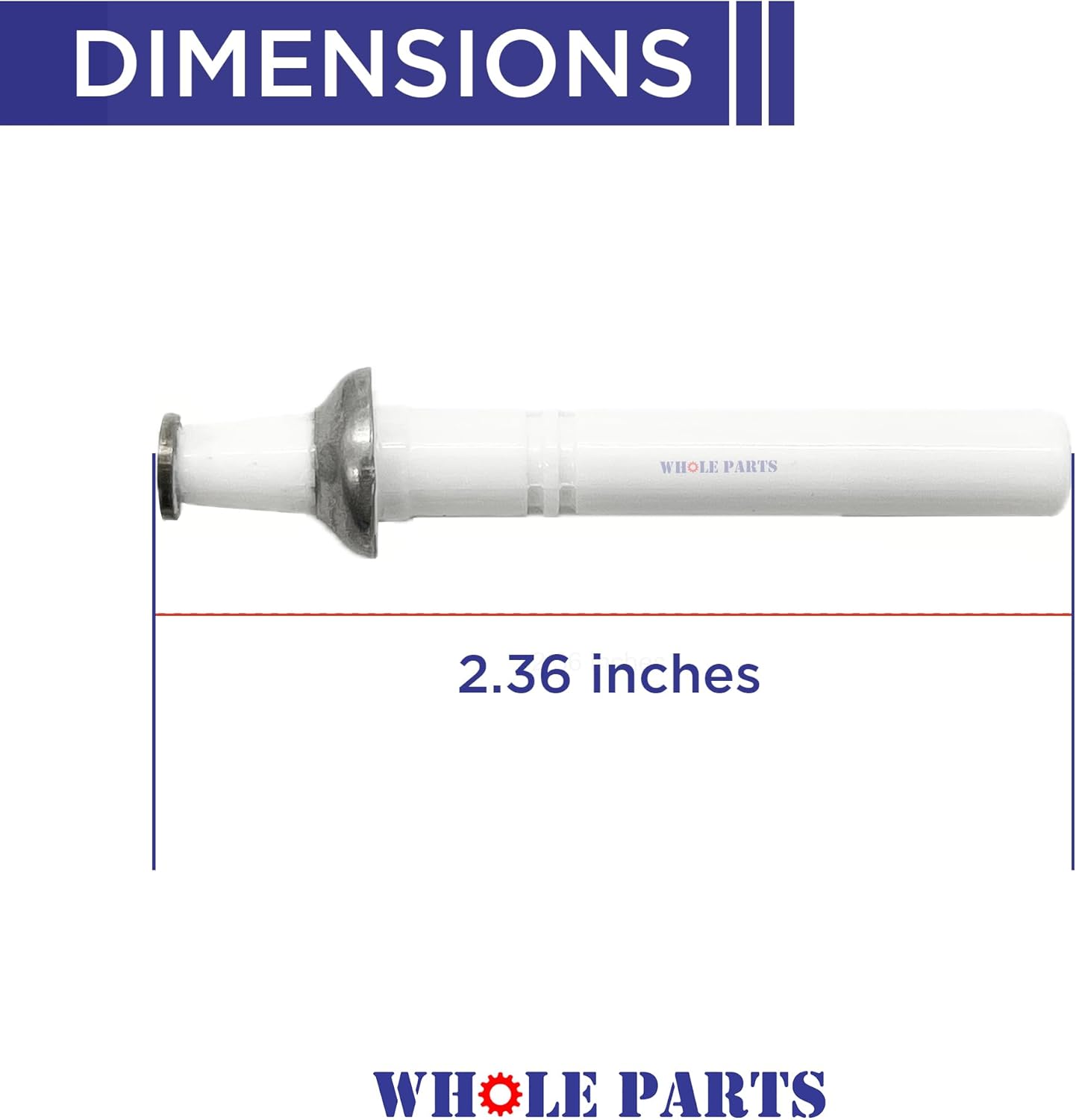 Upgraded Whole Parts Large Range Burner Electrode/Igniter Part# 802449 - Replacement & Compatible with Some Wolf Ranges or Ovens