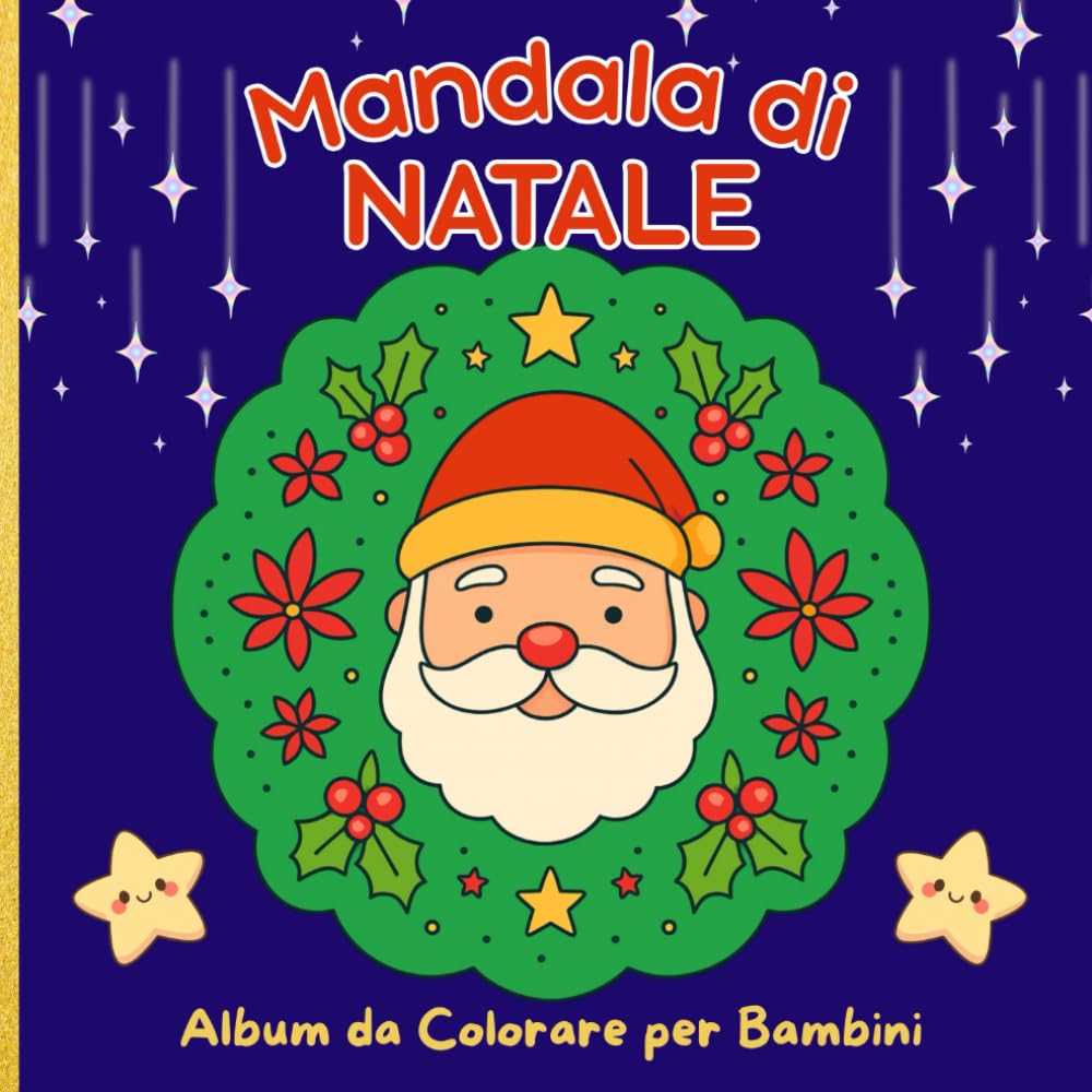 Mandala di Natale Album da colorare per bambini