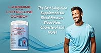 Vista 5 de L-Arginina 5000 mg y L-citrulina 1000 mg Combo+ - Cereza, 30 porciones, 13.76 oz de óxido nítrico en polvo de mezcla de bebida - CoQ10 y raíz