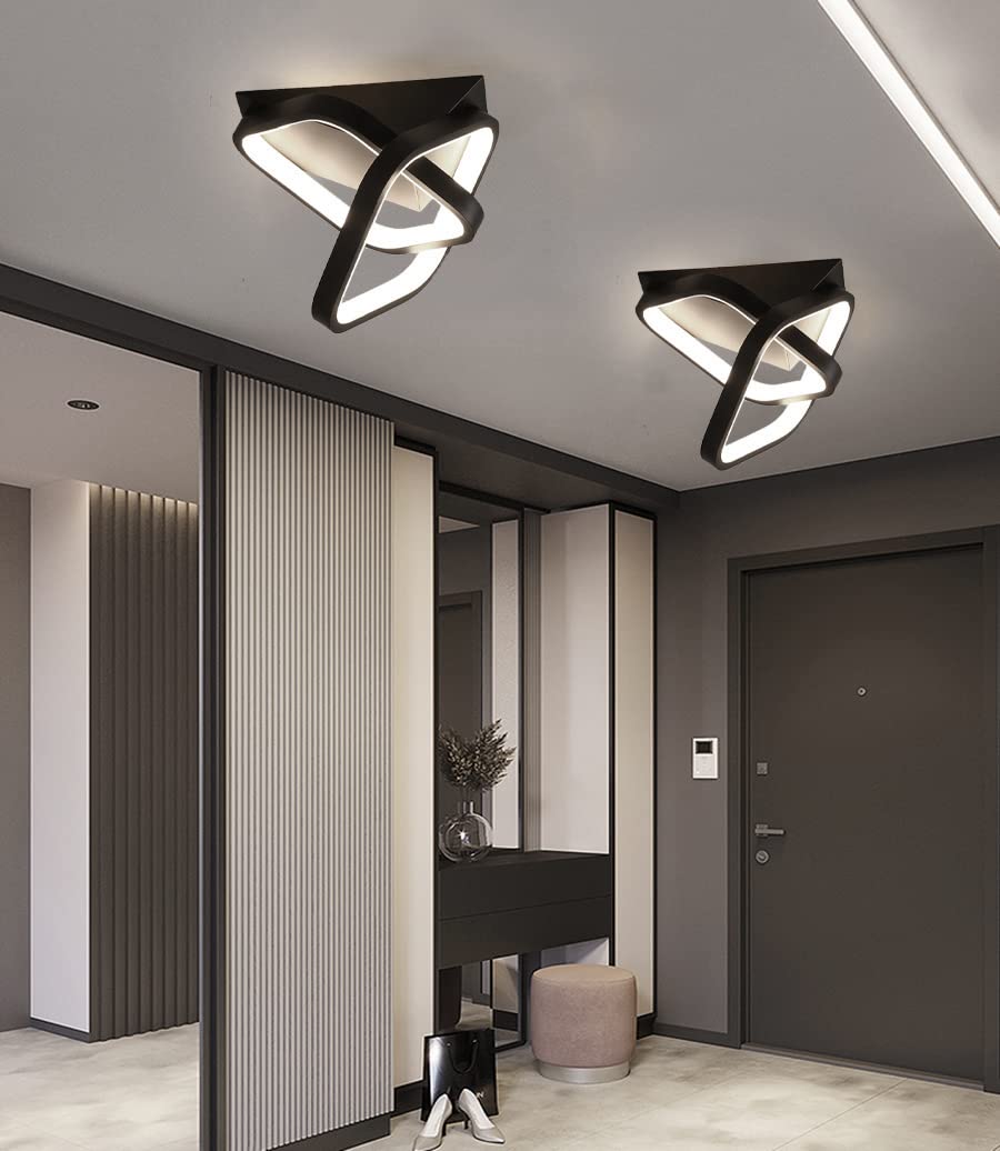 LED Deckenleuchte Mit Bewegungsmelder – 44W, 3400LM, Dämmerungssensor, Für Flur, Treppe & Balkon (60 Cm, Gold)