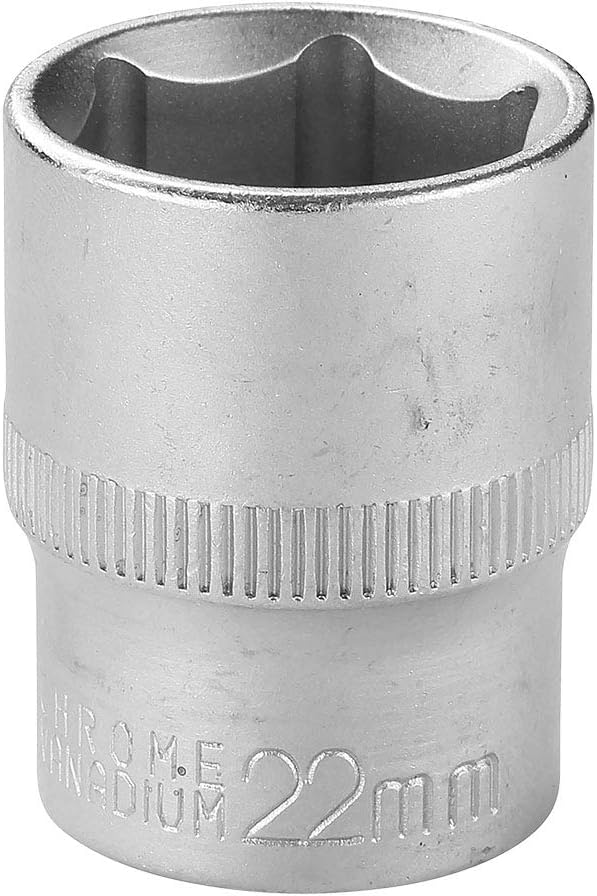 RHINO - Socket sets - Hex socket, short metric - 6 point - Diam. 22 mm - 1/2" square drive - High quality (Chrome Vanadium) - Lifetime warranty - Multiple sizes available