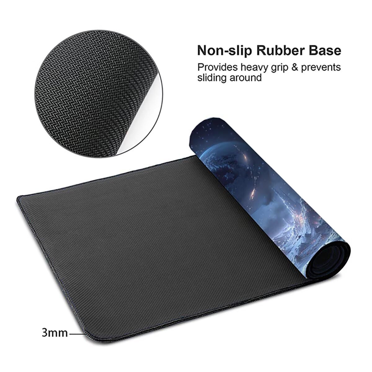 Tappetino per Mouse Gaming XXL 1200x600x3mm– Ufficio Mousepad Grande – Migliora la Velocità e la Precisione Tenuta Stabile Sottomano per Ufficio e Casa Accessori Scrivania Paesaggio PjY15099 N-U