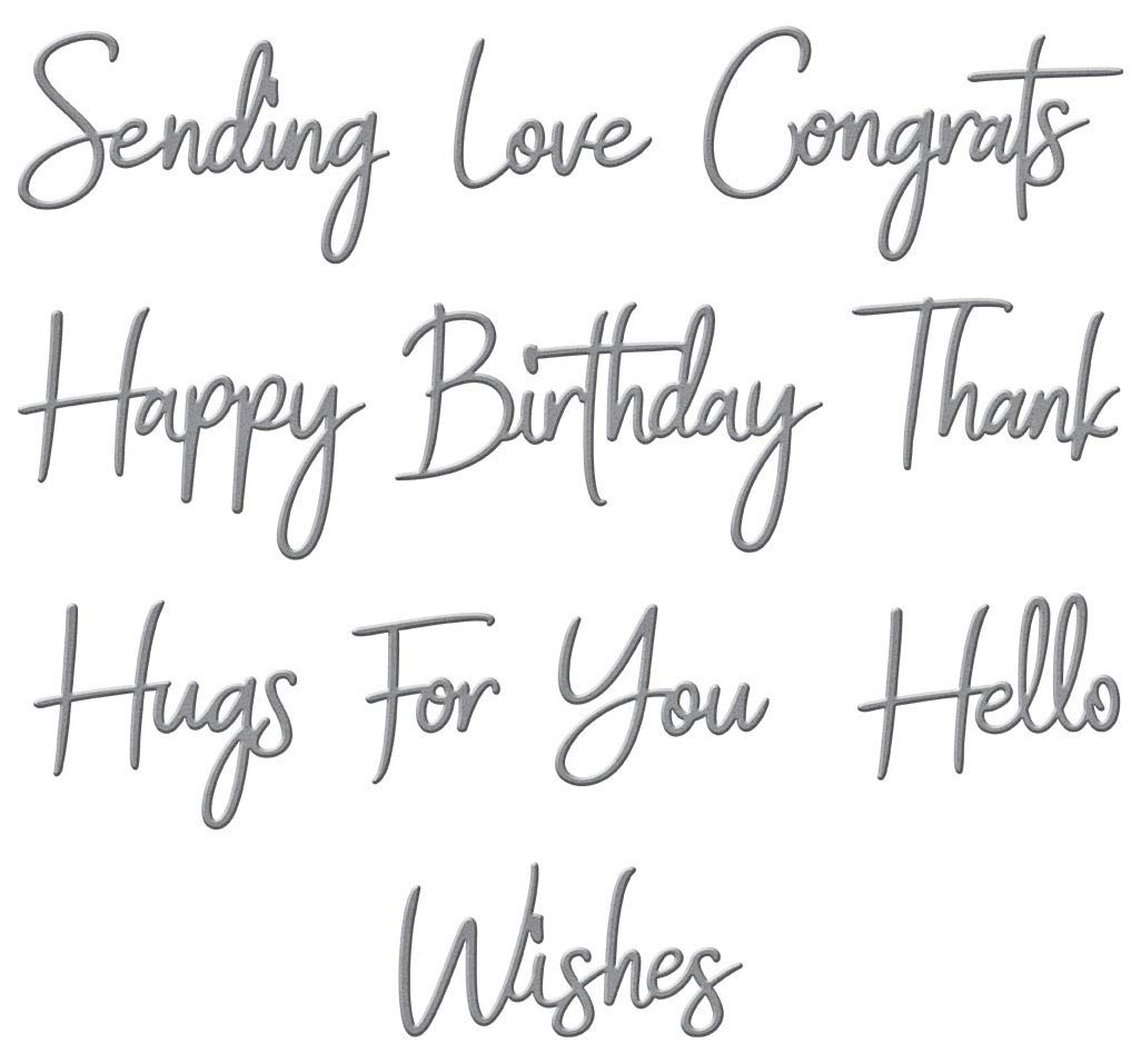 SpellbindersEtched Dies SENTIMENTS, Metal