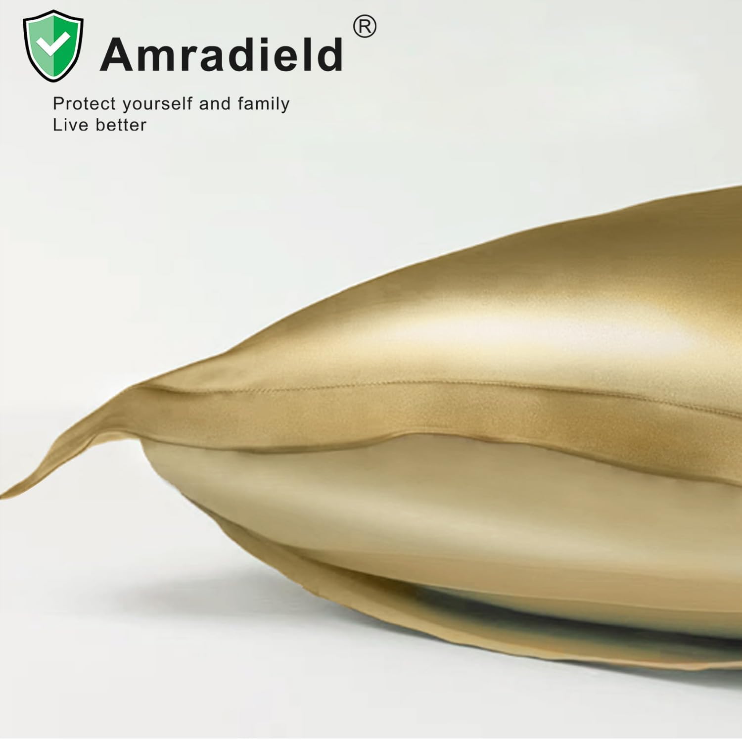 Amradield Copper Pillowcase 100% Copper Oxide Fiber Prevents Forehead Wrinkles, Fine Lines and Hair Smooth Soft Pillow Helps with Skin Hair Sleep Beauty (King 36" x 20" 1 pcs)