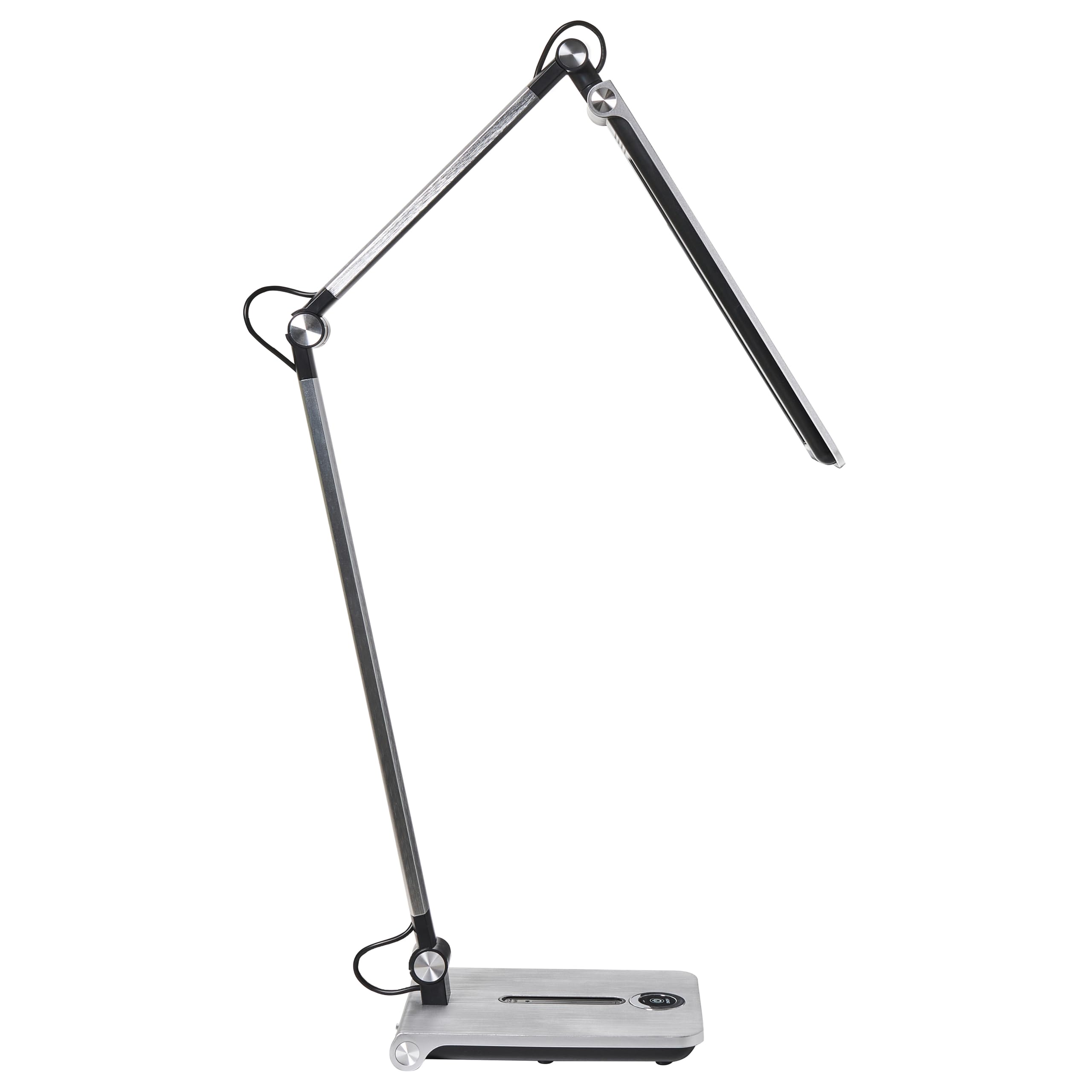 Beliani Schreibtischlampe LED silber verstellbar dimmbar modern für Homeoffice Aquila