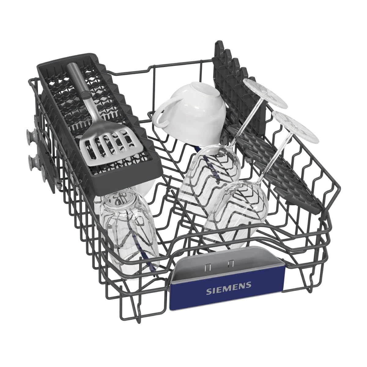 Siemens SR63EX25KE iQ300 w pełni zintegrowana zmywarka, 45 cm, 10 nakryć wymiarowych, 6 programów, varioSpeed Plus i autoOpen dry, aquaStop, Home Connect