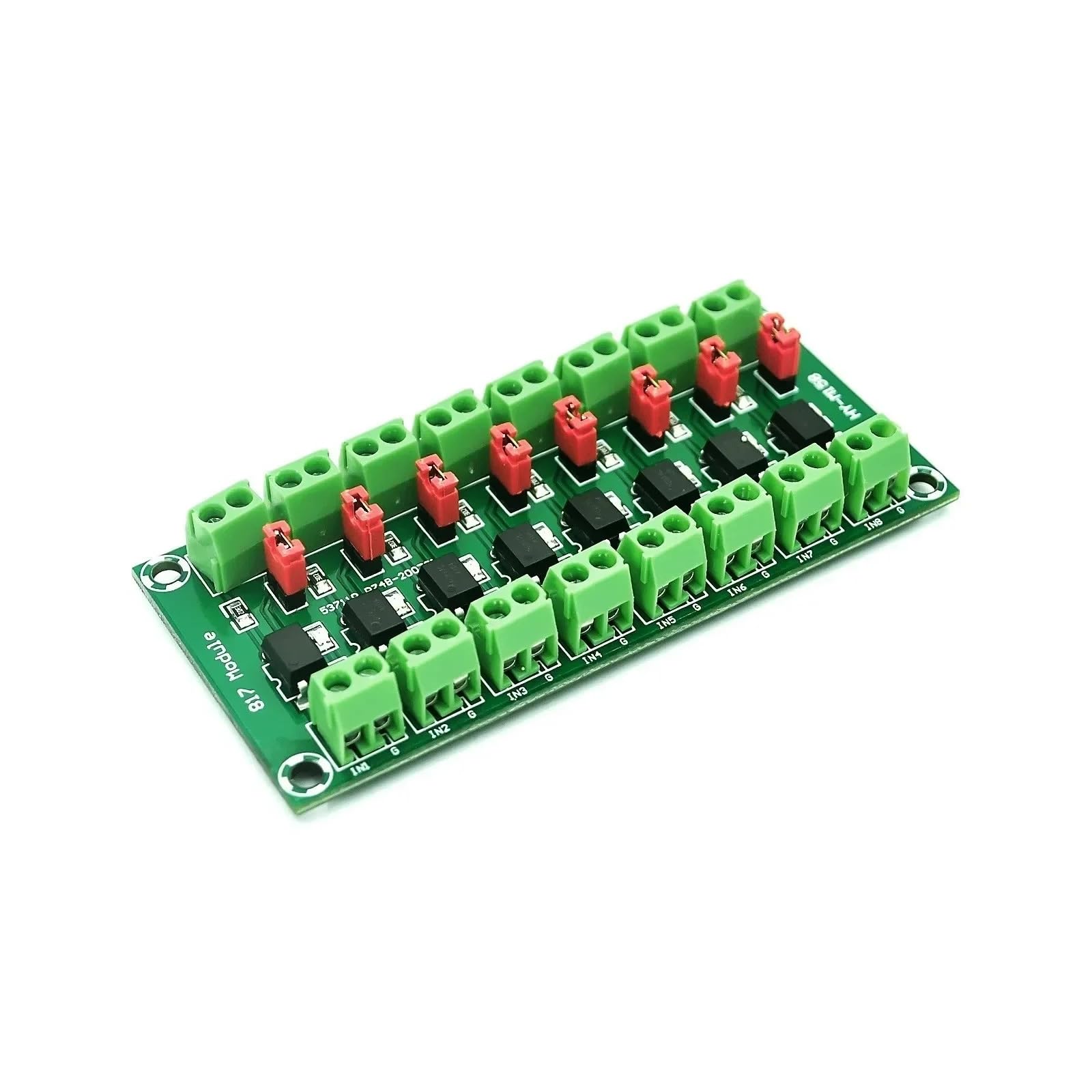 HZBB Optoelectronic Isolated Voltages Adapter Module 2/4 / 8Channel Board Module with 3.6-30V Output for Circuit Protections Optocoupler Isolation Board