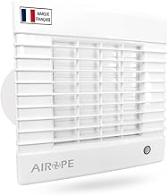 AS-100 mm, Extraction Fan, Ventilation with Automatic Internal Fins, Vacuum Cleaner for Bathroom, Toilet, Kitchen, Low Energy Consumption, Warranty 5 Years