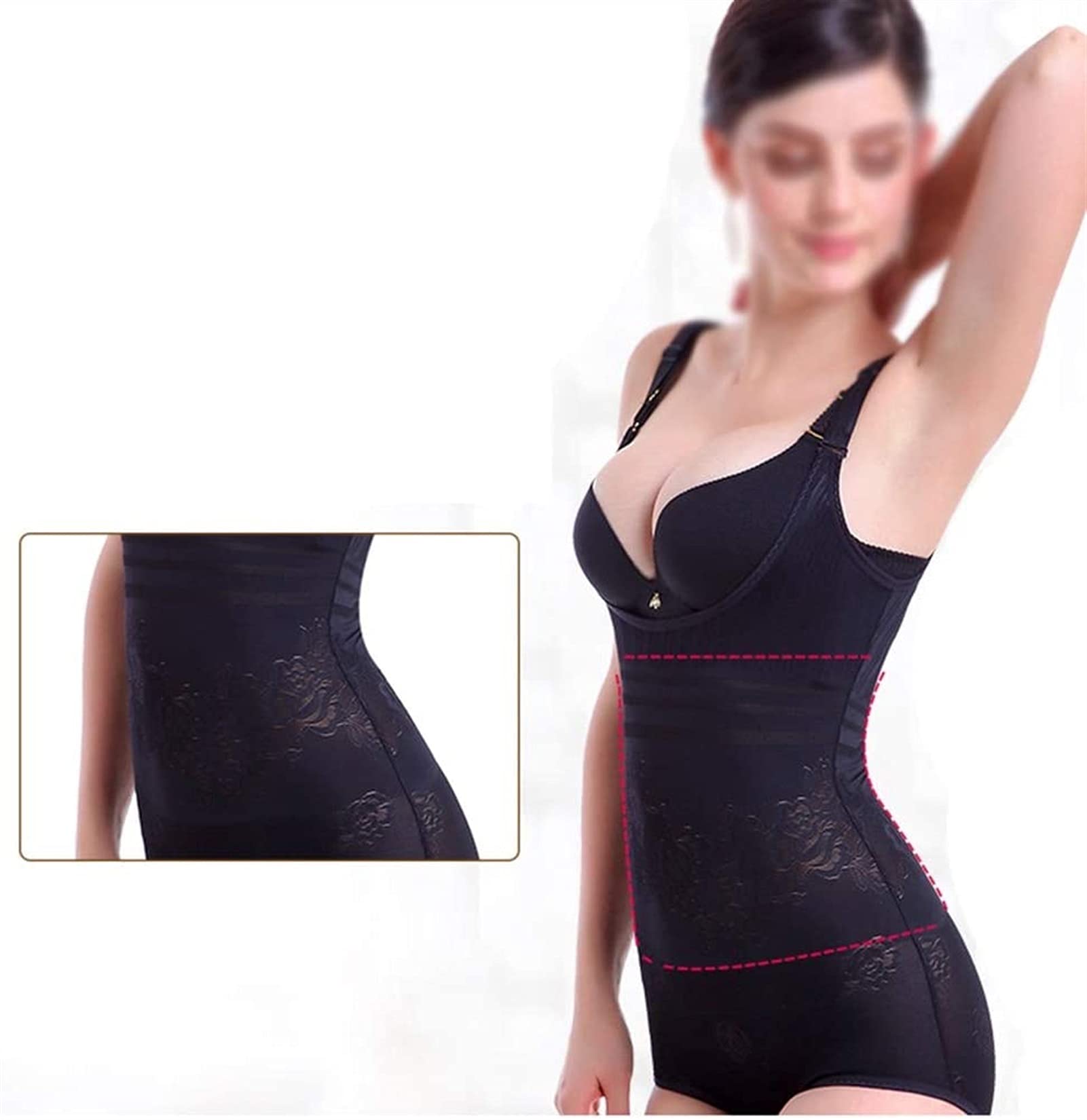TTDGYYXW Vestido de Novia Body Ropa Interior Primer para Mujer Busto Abierto Camisola Shapewear Body Control de Barriga Levantamiento de Cadera
