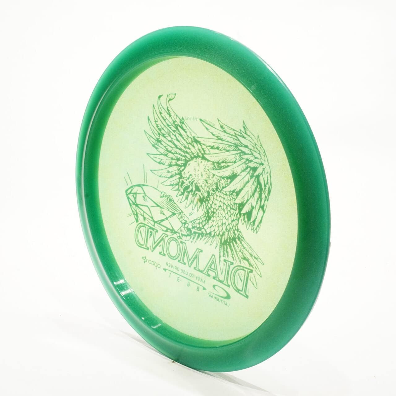 Latitude 64 Diamond (Opto Air) Lightweight Driver Golf Disc, Pick Weight/Color [Stamp & Exact Color May Vary] Yellow 140-149 Grams