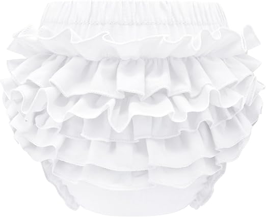 Olreco Baby Bloomers Diaper Covers for Girls Ruffle Bloomers for Toddler Girls Diaper Cover Baby Girl Shorts Infant Underwear