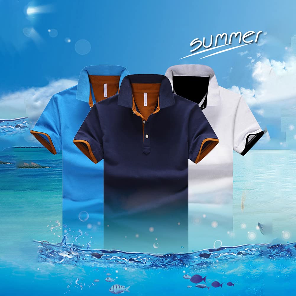 Polo de Golf para Hombre, Camiseta Deportiva de Tenis, Ropa de Calle, Moda Informal, Polo de Rendimiento atlético, Manga Corta