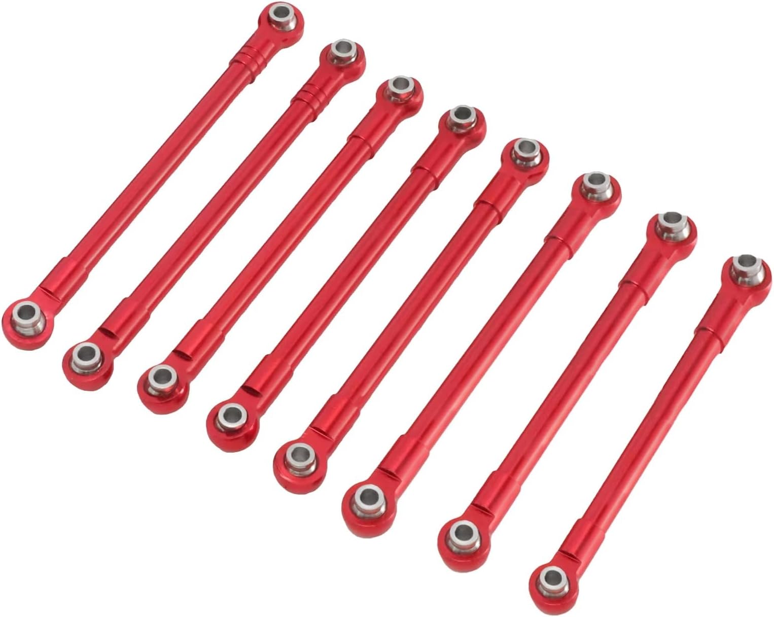 RC car Components Compatible with MJX for Hyper GO H12Y H12Y+ H12P OP 1/12 RC Car Upgrade Parts Accessories Metal for Chassis Fixing Rod(Red)