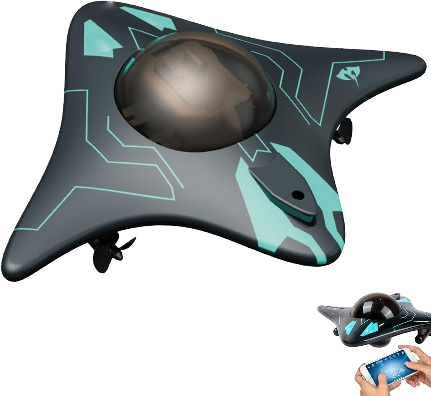 Underwater Drone, Under Water Drones for Adults, Bionic Design, Wireless Connectivity, Smart App Control, Real-Time Image Transmission, Suitable for Underwater Exploration