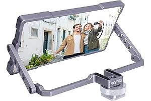 NICEYRIG Pro Selfie Mirror Mount Vlog Screen for iPhone and Android Cell Phone