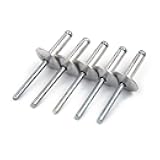 ALLOYPRO 60pcs Large Flange Blind Rivets, Aluminum,Flange Diameter 5/8