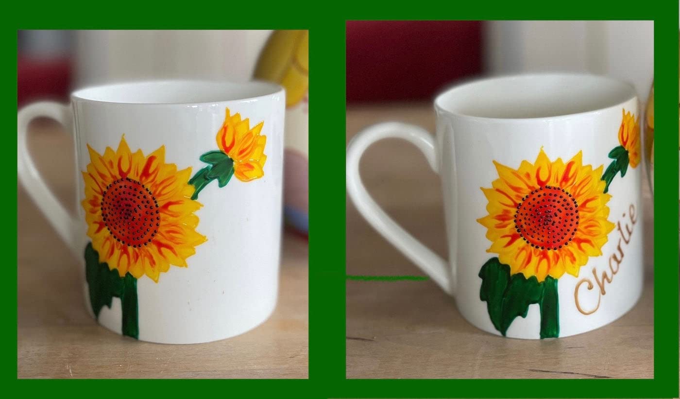 Dreamair Personalised Sunflower Fine Bone China 1 Pint Mug