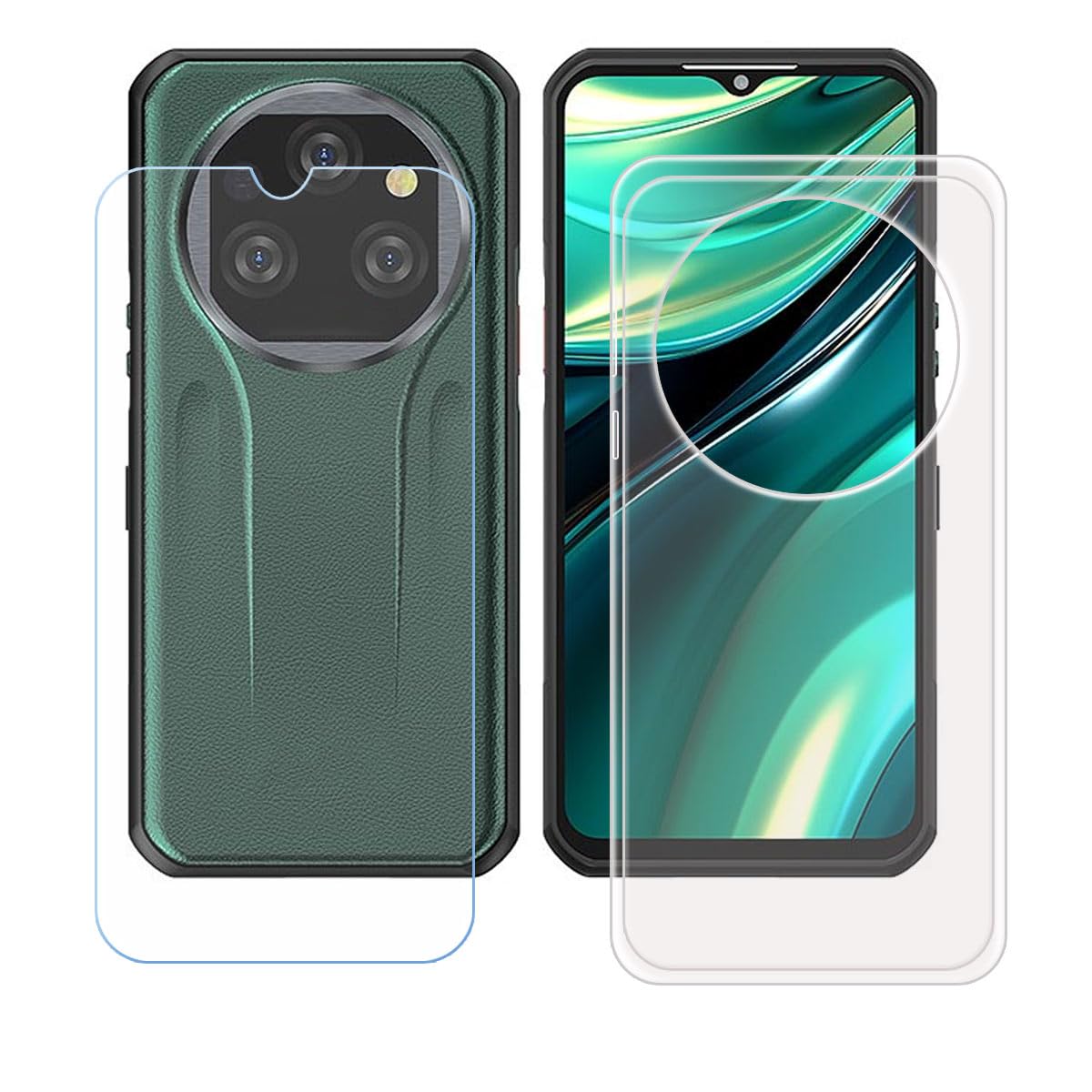 YQINHHME Cover Per Oukitel WP39 (6.60 ) Pellicola In Vetro