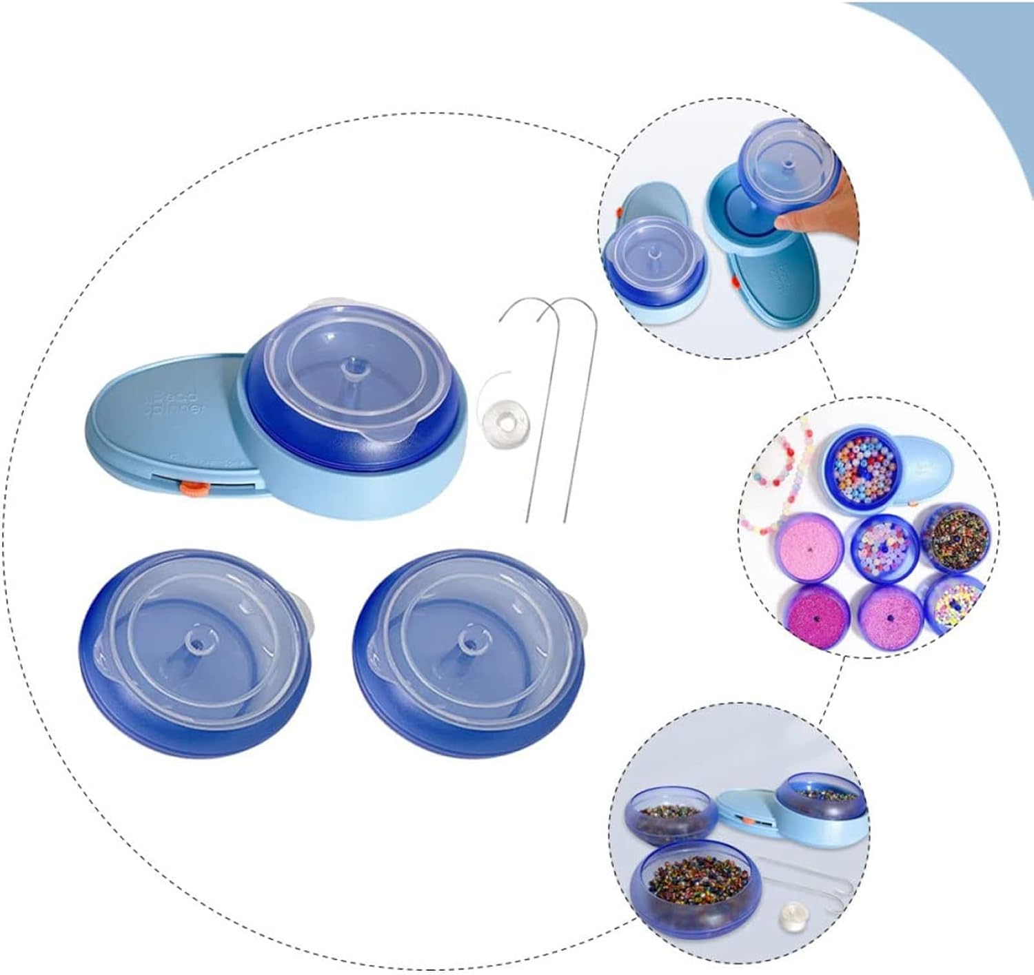 1 Set Threading Device Adjustable Loader Machine Electric for Beading Tool Crafts with Gifts Jewelry Home Making Waist Bowl Crafting Bracelets Necklace Automatic Bracelet