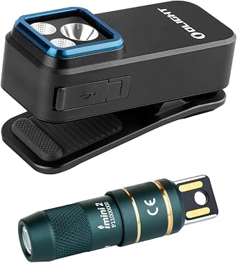OLIGHT Oclip Pro EDC Flashlight Clip-on Light Bundle IMINI 2 EDC Rechargeable Keychain Flashlight