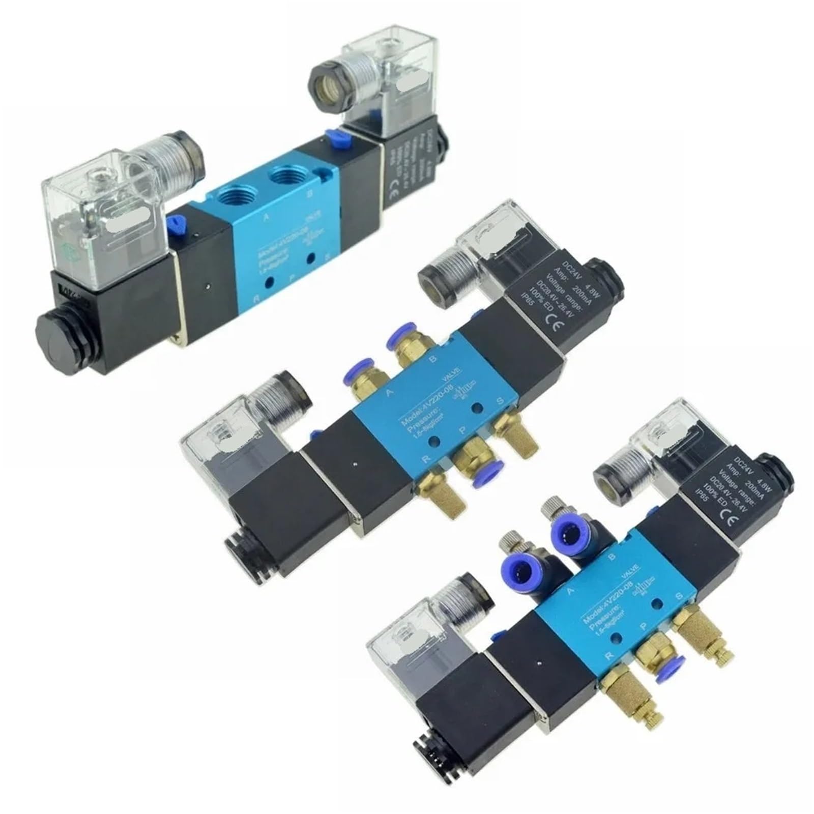Válvula solenoide neumática de 2 posiciones evita pérdidas de presión en sistemas de 6mm