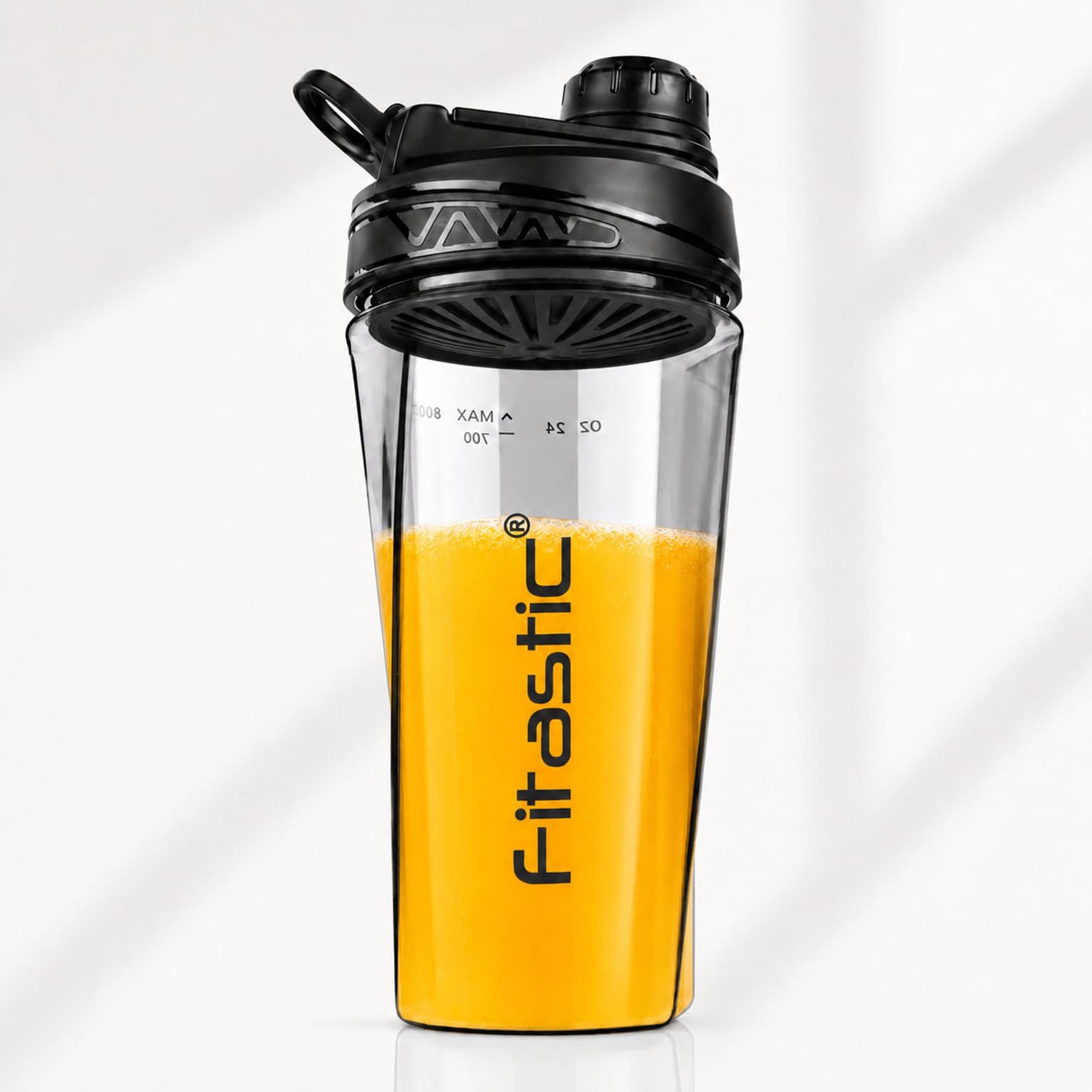 FITASTIC Avatar Leak-Proof, BPA-Free for Pre & Post-Workout 700 ml Tritan Shaker (Pack of 1, Black)