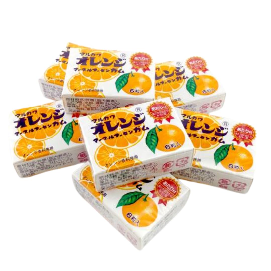 Amazon | ※ミス多発_○6粒の方※ マーブルガム 【 オレンジ