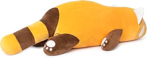 Miniatura 3 de Niuniu Daddy Animal de peluche de panda rojo de 21 pulgadas, regalos de panda rojo guiño, juguetes de peluche, lindos juguetes de peluche suaves y