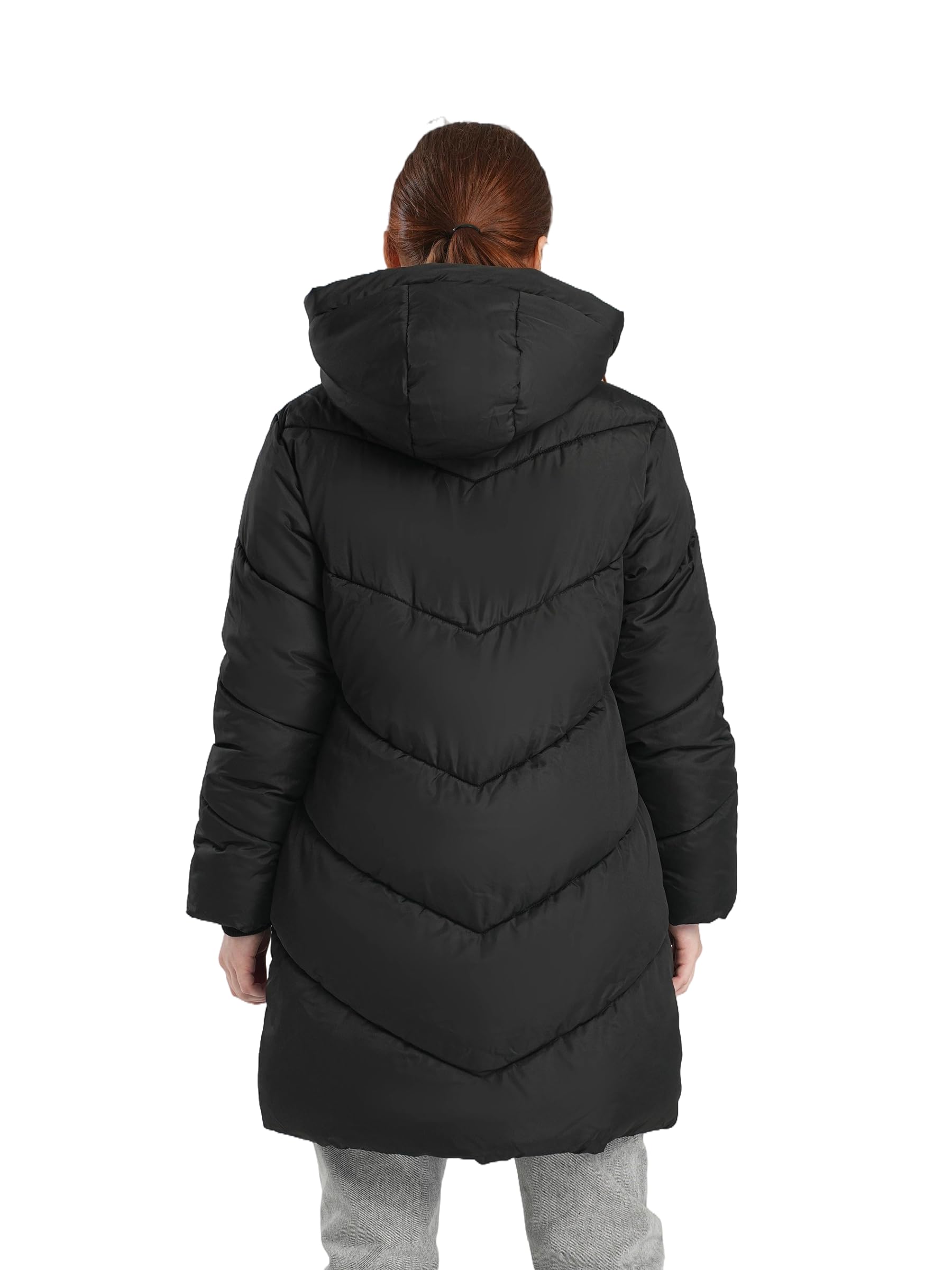 SOLOCOTE Abrigo de invierno para niñas resistente al agua con forro de peluche chaqueta acolchada con capucha gruesa para niños