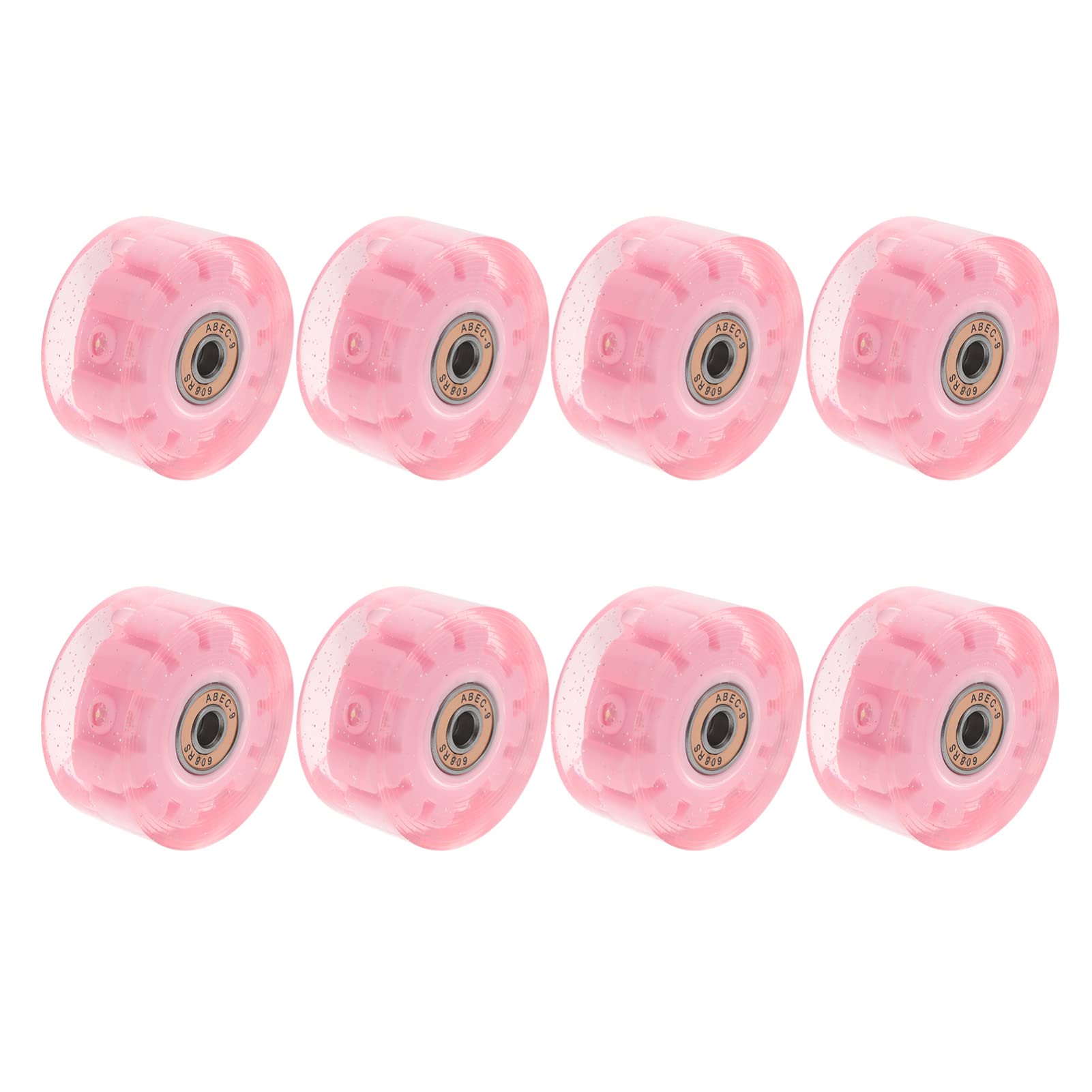 OSALADI 8pcs Roller Skate Wheels Pu Replacement Wheels for Smooth Skating Fun and Stylish Accessory for Boys and Girls and Adults Includes Bearings and Wrench