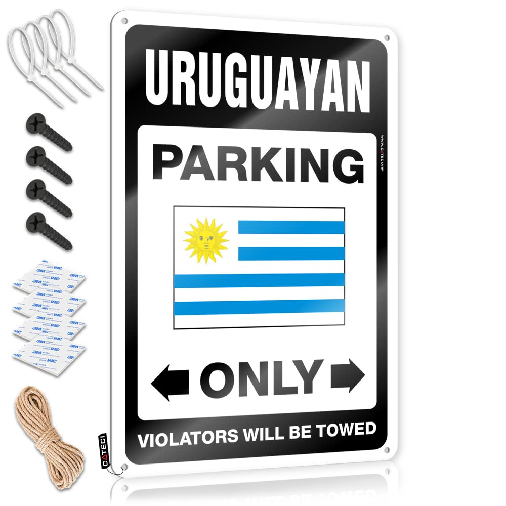 Krazmurongd One Color Funnymetal Sign Uruguayan Parking Only Tin Sign Funny Signs For Home Decor Signs For Garage