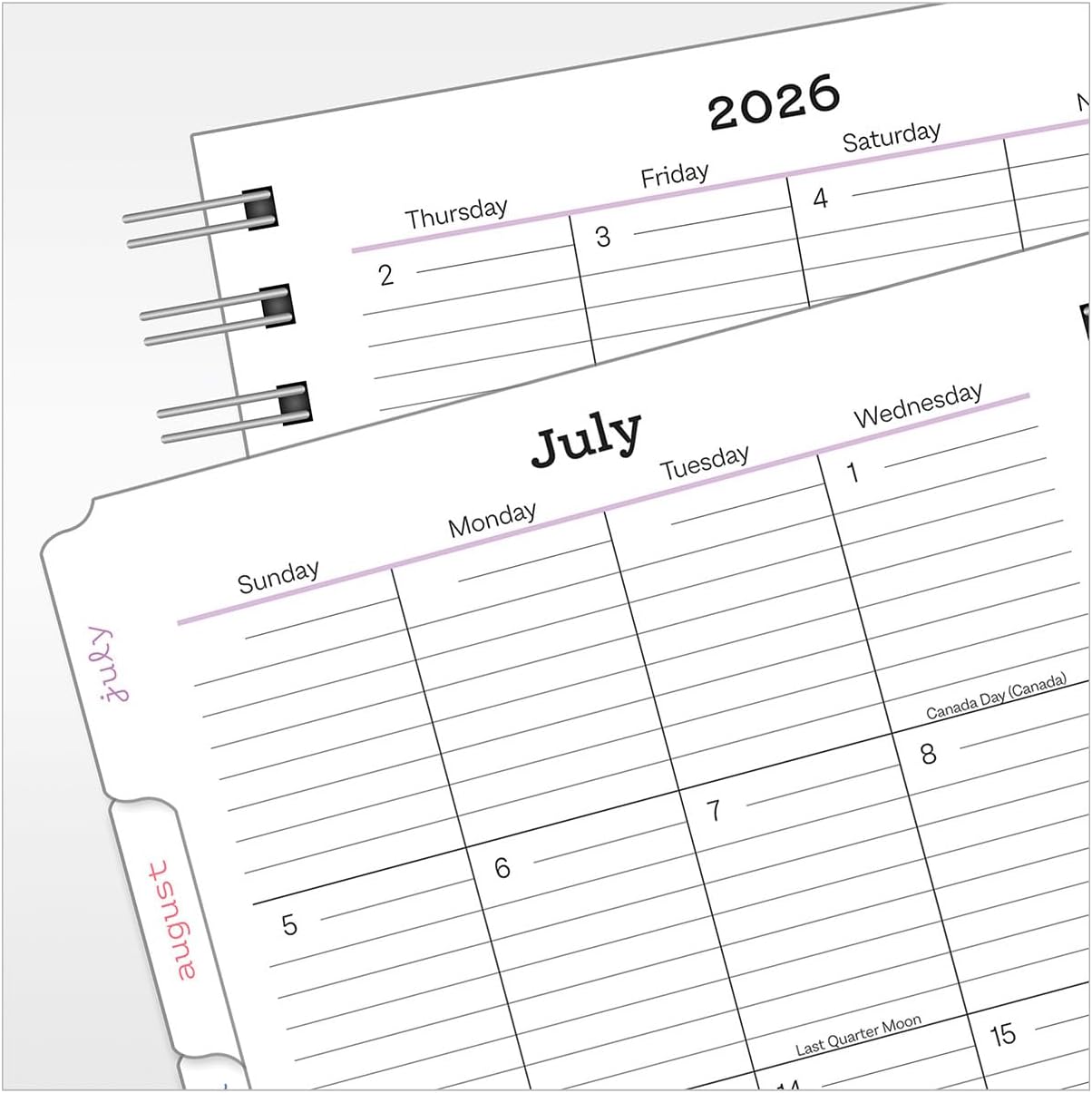 FranklinCovey - Her Point of View Planning Notebook | Six-Month Wire-Bound (Classic, Jul 2026 - Dec 2026)