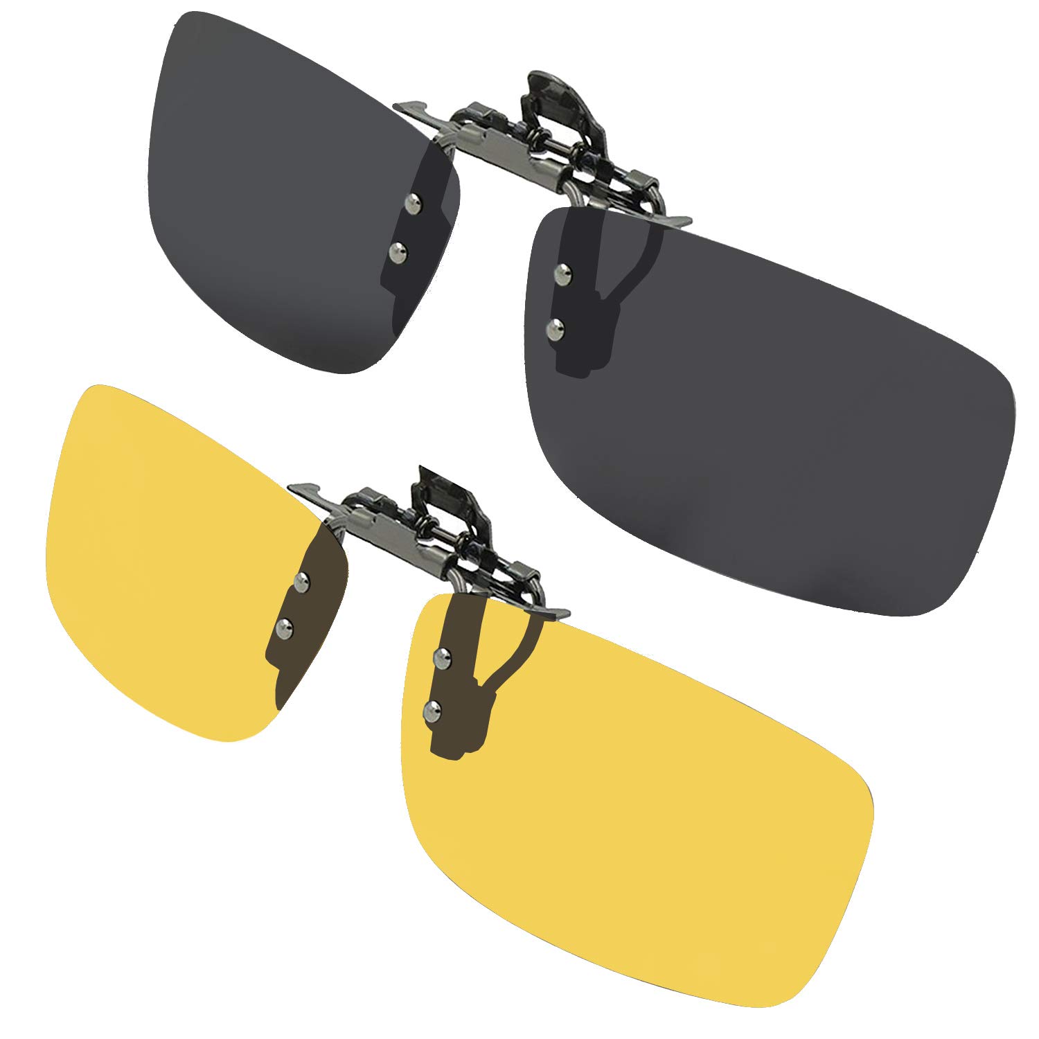 Success Eyewear Lunettes de soleil à clipser, polarisées et rabattables, avec étui