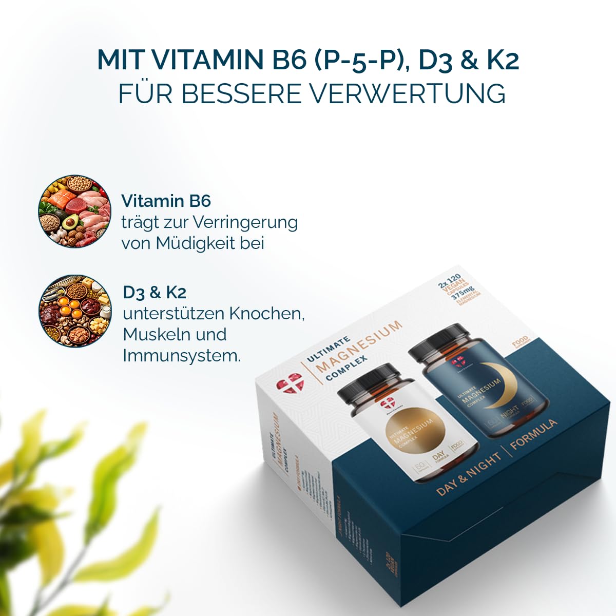 Ultimate Magnesium Komplex 240 Kapseln mit B6 D3 K2